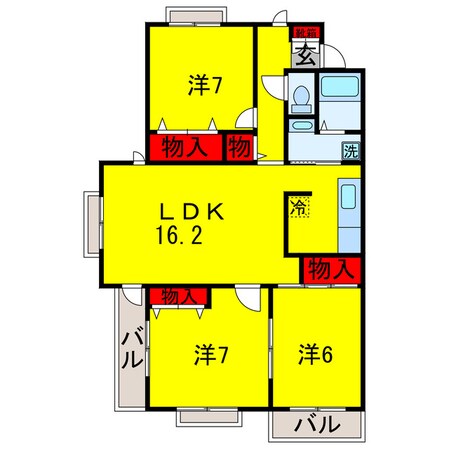 五井駅 徒歩9分 3階の物件間取画像